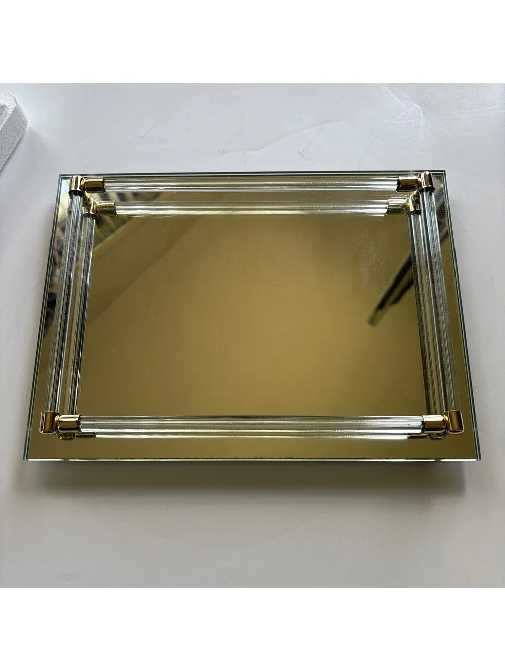 Vintage Avon Mirrored Vanity Tray, 11